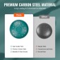 VEVOR Steel Tongue Drum, 12 in & 13 Notes, C Major Steel Drum for Outside Garden, with 2 Mallets & Carry Bag, Hand Pan Drum Drum Percussion Instrument for Meditation Musical Education Yoga, Green