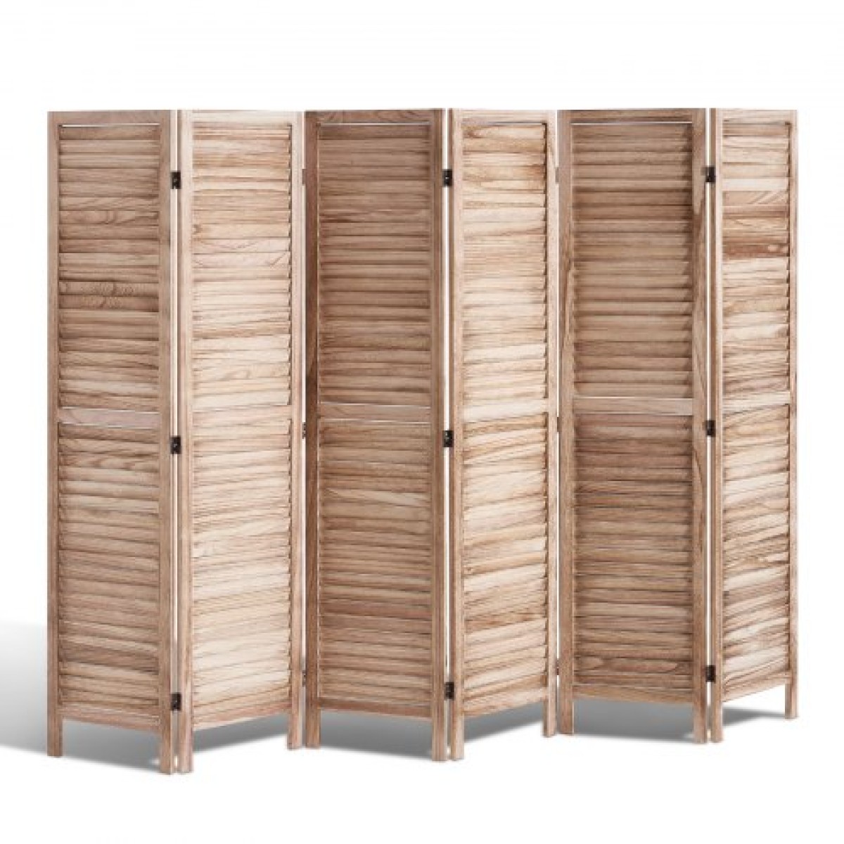 VEVOR Wood Divider Room, 6 Panel Wood Folding Privacy Screen, 66,9 Inches Tall Indoor Louvered Partition Divider, Φορητή οθόνη διακόσμησης, για διαχωρισμό δωματίων, σπίτι, γραφείο, εστιατόριο & υπνοδωμάτιο