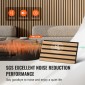 Ακουστικά πάνελ VEVOR Wood Slat, 7,9 x 94,5 ίντσες, ξύλινα πάνελ τοίχου MDF Accent για μοντέρνα εσωτερική διακόσμηση τοίχων, πάνελ τοίχου από ψεύτικο ξύλο για μείωση θορύβου, ανοιχτόχρωμη δρυς