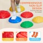 VEVOR Turtle Balance Stepping Stones, 6 ΤΕΜ, Έως 220 lbs Παιδική χελώνα που πηδούν πέτρες Steps Stones, Παιχνίδια για συντονισμό γηπέδου εμποδίων για νήπια Παιχνίδια για εσωτερικούς ή εξωτερικούς χώρους Παιχνίδι για παιδιά ηλικίας 3 4 5 6 7 8+