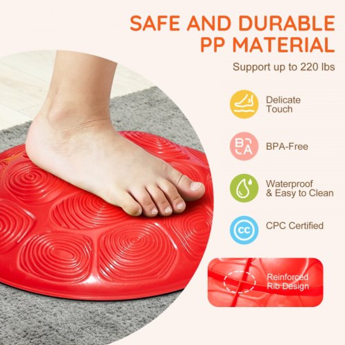 VEVOR Turtle Balance Stepping Stones, 6 ΤΕΜ, Έως 220 lbs Παιδική χελώνα που πηδούν πέτρες Steps Stones, Παιχνίδια για συντονισμό γηπέδου εμποδίων για νήπια Παιχνίδια για εσωτερικούς ή εξωτερικούς χώρους Παιχνίδι για παιδιά ηλικίας 3 4 5 6 7 8+