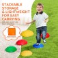 VEVOR Turtle Balance Stepping Stones, 6 ΤΕΜ, Έως 220 lbs Παιδική χελώνα που πηδούν πέτρες Steps Stones, Παιχνίδια για συντονισμό γηπέδου εμποδίων για νήπια Παιχνίδια για εσωτερικούς ή εξωτερικούς χώρους Παιχνίδι για παιδιά ηλικίας 3 4 5 6 7 8+