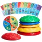 VEVOR Turtle Balance Stepping Stones, 6 ΤΕΜ, Έως 220 lbs Παιδική χελώνα που πηδούν πέτρες Steps Stones, Παιχνίδια για συντονισμό γηπέδου εμποδίων για νήπια Παιχνίδια για εσωτερικούς ή εξωτερικούς χώρους Παιχνίδι για παιδιά ηλικίας 3 4 5 6 7 8+