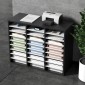 VEVOR 27 Compartments Wood Literature Organizer, Ρυθμιζόμενα ράφια, Κέντρο αλληλογραφίας από ινοσανίδες μεσαίας πυκνότητας, Office Home School Storage για αρχεία, έγγραφα, χαρτιά, περιοδικά, μαύρο+λευκό