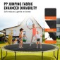 Ανταλλακτικό πατάκι τραμπολίνου VEVOR, Jumping Mat ταιριάζει σε πλαίσιο 15 ποδιών, Universal Jumping Mat για στρογγυλό τραμπολίνο 15 ποδών, Ενίσχυση ανθεκτικό στην υπεριώδη ακτινοβολία χαλάκι με ελατήριο & ανθεκτικοί δακτύλιοι V, προσαρμογή σε μήκος ε