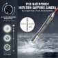 VEVOR Sewer Camera, 328 ft/100m, Αυτοεπιπεδούμενη κάμερα αποστράγγισης με οθόνη αφής 10,1", πομπός 512 Hz & μετρητής απόστασης, IP67 Snake υδραυλική κάμερα με φώτα-12 LED, κάρτα 32 GB για σωλήνα αγωγού