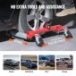 VEVOR Wheel Dolly, Max Capacity 1500 Lbs Car Dolly, Car Jack Dolly Lifter με περιστρεφόμενους τροχούς 360°, βαρέως τύπου οχήματος Ratchet Tire Jack, for Vehicle Car Auto Repair Moving, Σετ 2