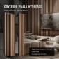 Ακουστικά πάνελ VEVOR Wood Slat, 7,9 x 94,5 ίντσες, ξύλινα πάνελ τοίχου MDF για μοντέρνο εσωτερικό τοίχο, πάνελ τοίχου από ψεύτικο ξύλο για κομψή διακόσμηση και μείωση θορύβου, καρυδιά