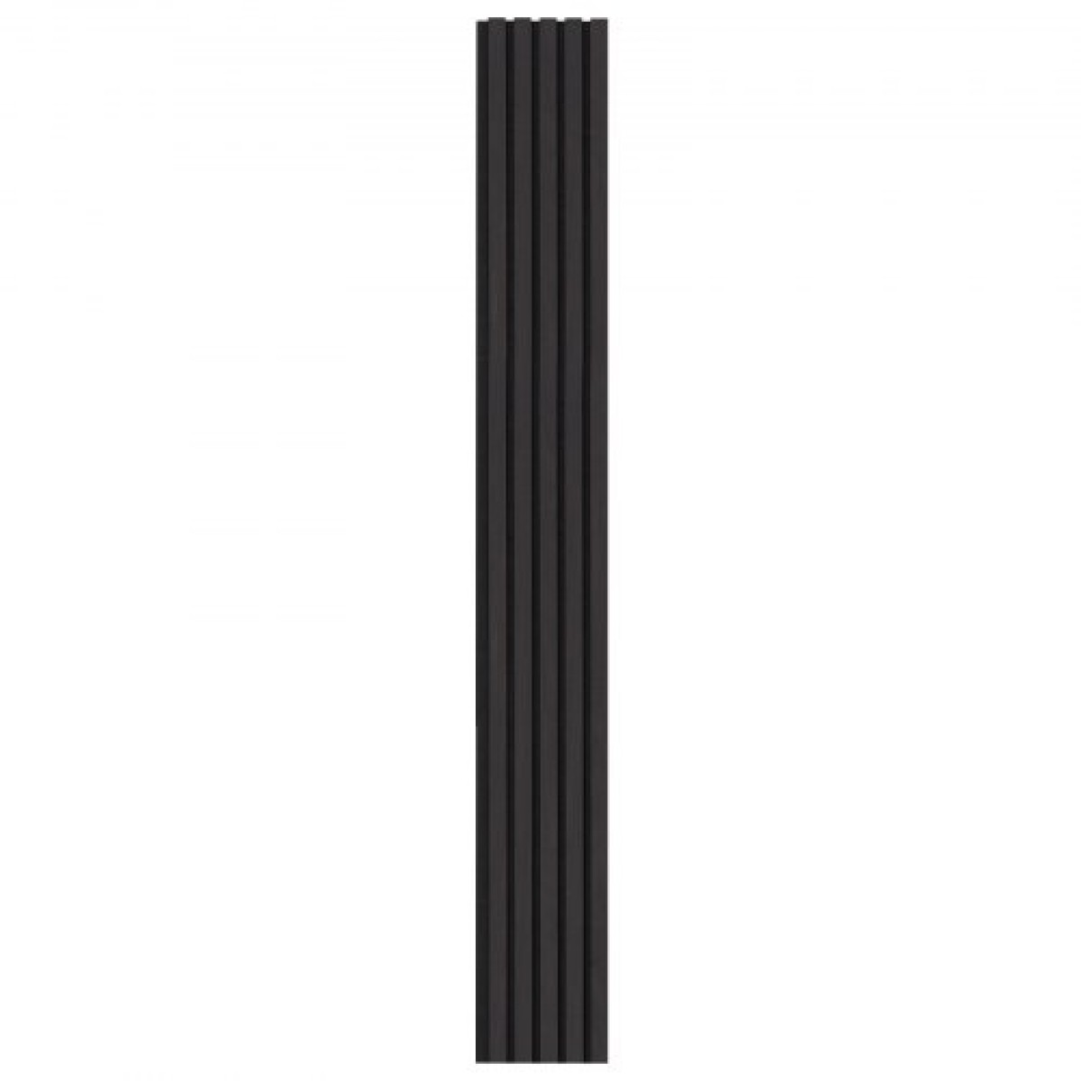 Ακουστικά πάνελ VEVOR Wood Slat, 7,9 x 94,5 ίντσες, ξύλινα πάνελ τοίχου MDF Accent για μοντέρνα εσωτερική διακόσμηση τοίχων, πάνελ τοίχου από ψεύτικο ξύλο για μείωση θορύβου, μαύρη βελανιδιά