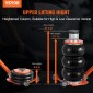VEVOR Air Jack, 3 Ton/6600 lbs, 1-6S πνευματικός γρύλος ανύψωσης με ψηλή στήλη & ρυθμιζόμενη λαβή, συμπαγής, εύκολος στην ανύψωση και εξοικονόμηση χώρου με παχύ λαστιχένιο μαξιλαράκι, κατάλληλος για Sedan, SUV, Pickup Truck