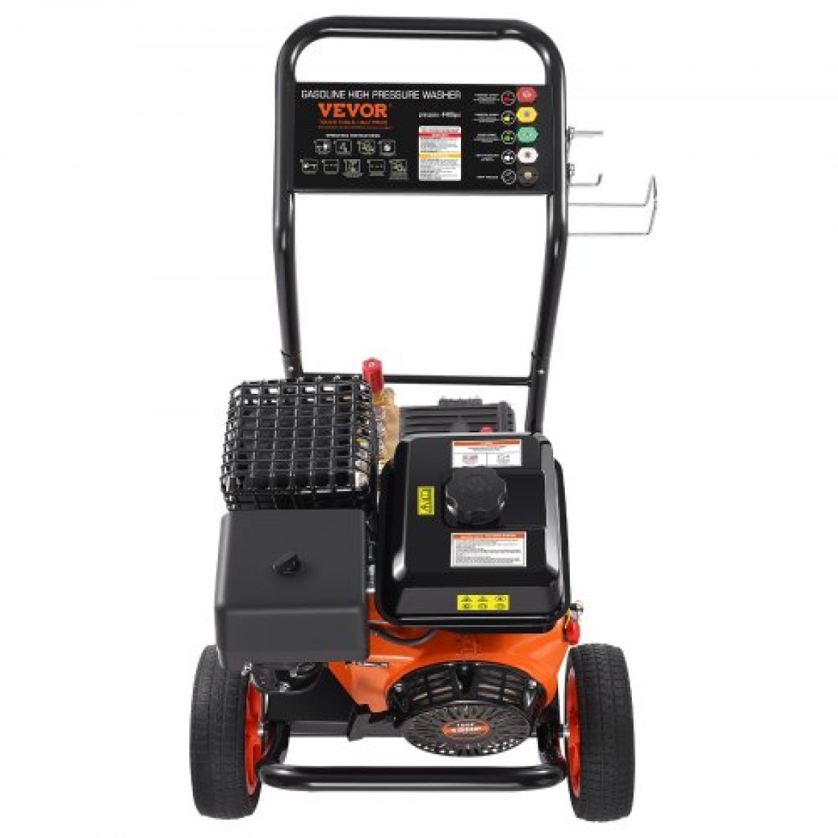 VEVOR Gas Pressure Washer, 4400 PSI 15L/min, 4 GPM Gas powered Pressure Wash with Χάλκινη αντλία, πιστόλι ψεκασμού και ράβδο επέκτασης, σετ 5 ακροφυσίων, για αυτοκίνητα, φράχτες, σπίτια, δρόμους, αυλές, έπιπλα
