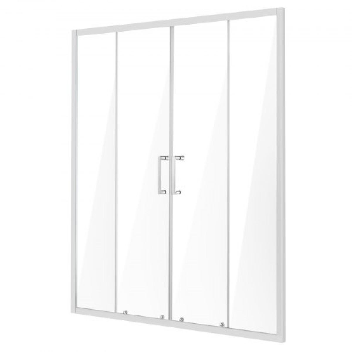VEVOR Πόρτα ντους ημι-πλαίσιο, 57,8-59" Π x 70" Υ, Διπλή συρόμενη γυάλινη πόρτα με 1/4" (6mm) διαφανές σκληρυμένο γυαλί, αδιάβροχο αδιάβροχο NANO Ανθεκτικό στους λεκέδες με υλικό από ανοξείδωτο χάλυβα, χρώμιο