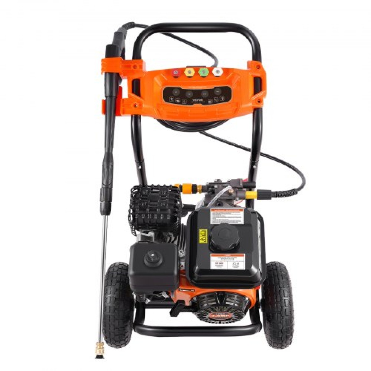 VEVOR Gas Pressure Washer, 3500 PSI 10L/min, 2,6 GPM Gas powered Pressure Washing with aluminium Pump, πιστόλι ψεκασμού και ράβδο επέκτασης, σετ 5 ακροφυσίων, για αυτοκίνητα, φράχτες, σπίτια, δρόμους, αίθρια, έπιπλα