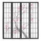VEVOR Room Divider, Ιαπωνική οθόνη διαιρέτη δωματίων 4 πάνελ, Ξύλινη αναδιπλούμενη οθόνη ιδιωτικότητας εσωτερικού χώρου, ιαπωνικό χώρισμα φορητά διακοσμητικά διαχωριστικά, για διαχωρισμό δωματίων Home Office Εστιατόριο & Υπνοδωμάτιο