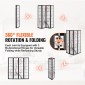 VEVOR Room Divider, Ιαπωνική οθόνη διαιρέτη δωματίων 4 πάνελ, Ξύλινη αναδιπλούμενη οθόνη ιδιωτικότητας εσωτερικού χώρου, ιαπωνικό χώρισμα φορητά διακοσμητικά διαχωριστικά, για διαχωρισμό δωματίων Home Office Εστιατόριο & Υπνοδωμάτιο