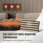 Ακουστικά πάνελ VEVOR Wood Slat, 7,9 x 94,5 ιντσών, MDF Accent Ξύλινα πάνελ τοίχου για μοντέρνα εσωτερική διακόσμηση τοίχων, πάνελ τοίχου από ψεύτικο ξύλο για μείωση θορύβου, ασημί ξύλο