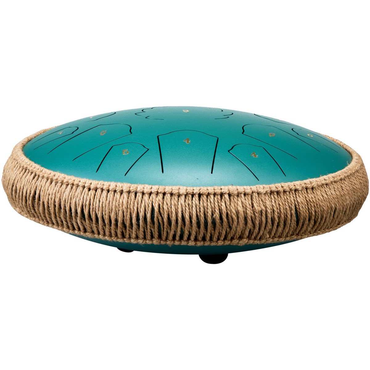 VEVOR Steel Tongue Drum, 14 in & 15 Notes, Rain Drum for Outside Garden, D Major Key, Tank Drum with 2 Mallets & Carry Bag, Hand Pan Drum Drum Percussion Instrument for Musical Education Yoga, Green