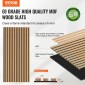 Ακουστικά πάνελ VEVOR Wood Slat, 23,6 x 47,2 ιντσών, MDF Accent Ξύλινα πάνελ τοίχου για μοντέρνα εσωτερική διακόσμηση τοίχων, πάνελ τοίχου από ψεύτικο ξύλο για μείωση θορύβου, ανοιχτόχρωμη δρυς