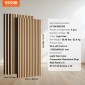 Ακουστικά πάνελ VEVOR Wood Slat, 23,6 x 47,2 ιντσών, MDF Accent Ξύλινα πάνελ τοίχου για μοντέρνα εσωτερική διακόσμηση τοίχων, πάνελ τοίχου από ψεύτικο ξύλο για μείωση θορύβου, ανοιχτόχρωμη δρυς
