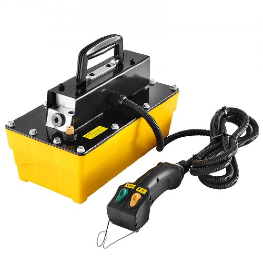 VEVOR 689 bar (10.000 PSI) υδραυλική αντλία αέρα, δεξαμενή 2,3 L (0,61 Gal), Έξοδος λαδιού NPT 9,5 mm (3/8 In), είσοδος NPT 6,4 mm (1/4 In), Πλαστική υδραυλική αντλία αέρα με τηλεχειριστήριο Automobile Actuator Actuator,