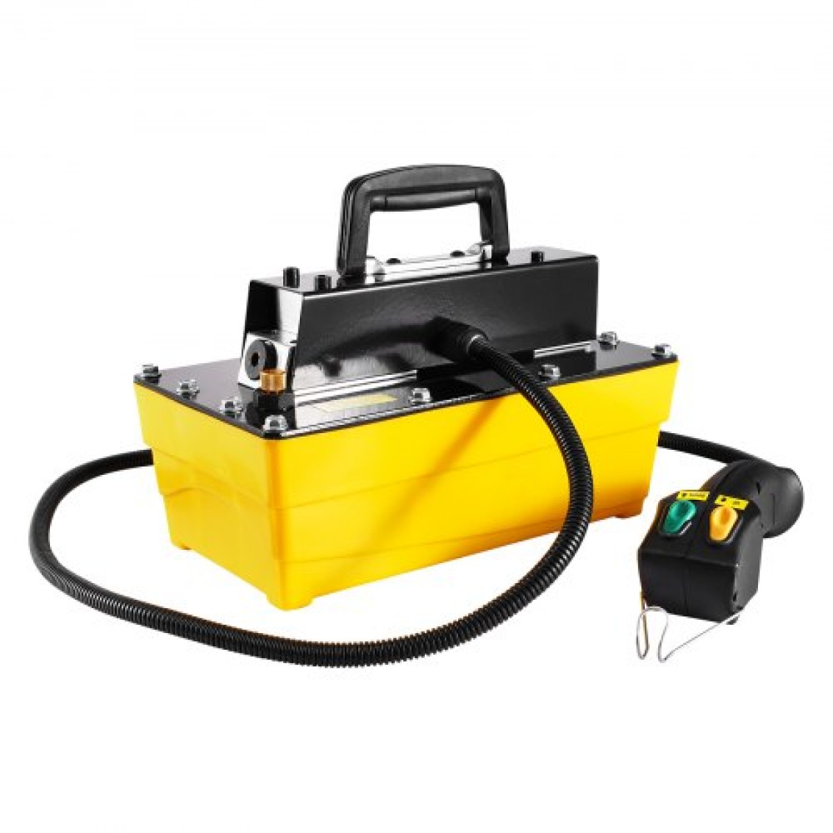 VEVOR 689 bar (10.000 PSI) υδραυλική αντλία αέρα, δεξαμενή 2,3 L (0,61 Gal), Έξοδος λαδιού NPT 9,5 mm (3/8 In), είσοδος NPT 6,4 mm (1/4 In), Πλαστική υδραυλική αντλία αέρα με τηλεχειριστήριο Automobile Actuator Actuator,