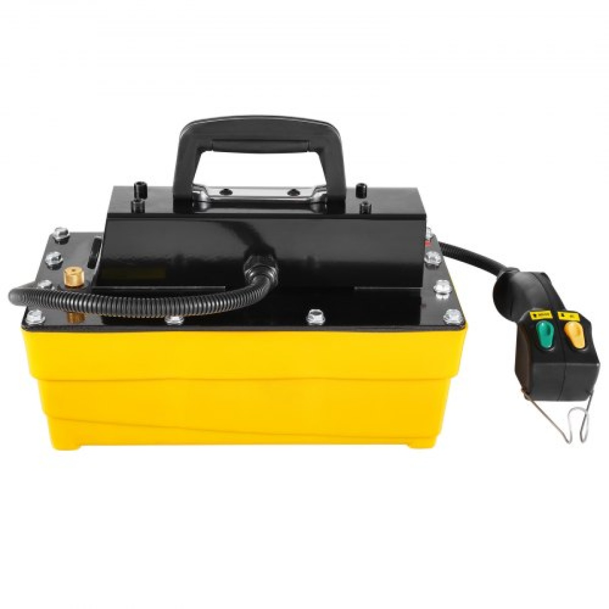 VEVOR 689 bar (10.000 PSI) υδραυλική αντλία αέρα, δεξαμενή 2,3 L (0,61 Gal), Έξοδος λαδιού NPT 9,5 mm (3/8 In), είσοδος NPT 6,4 mm (1/4 In), Πλαστική υδραυλική αντλία αέρα με τηλεχειριστήριο Automobile Actuator Actuator,