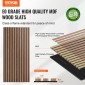 Ακουστικά πάνελ VEVOR Wood Slat, 23,6 x 47,2 ιντσών, ξύλινα πάνελ τοίχου MDF για μοντέρνο εσωτερικό τοίχο, πάνελ τοίχου από ψεύτικο ξύλο για κομψή διακόσμηση και μείωση θορύβου, καρυδιά