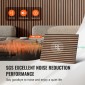 Ακουστικά πάνελ VEVOR Wood Slat, 23,6 x 47,2 ιντσών, ξύλινα πάνελ τοίχου MDF για μοντέρνο εσωτερικό τοίχο, πάνελ τοίχου από ψεύτικο ξύλο για κομψή διακόσμηση και μείωση θορύβου, καρυδιά