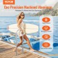 Κιγκλίδωμα πισίνας VEVOR, κιγκλίδωμα πισίνας 36 x 13 ιντσών, αλουμίνιο με βάση για εσωτερικές/εξωτερικές πισίνες, ανθρωποποιημένο κιγκλίδωμα ασφαλείας πισίνας για καταστρώματα, αντισκωριακή λαβή με αξεσουάρ για αποβάθρες σπα