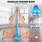 VEVOR Aerial Yoga Frame & Yoga Hammock, Professional Yoga Stand Swing ύψους 9,67 ποδιών, συνοδεύεται από εναέρια αιώρα 13,1 Yards, Μέγιστη χωρητικότητα φορτίου 551,15 lbs Εξέδρα γιόγκα για εσωτερικούς εξωτερικούς χώρους Aerial Yoga, μπλε