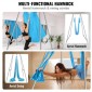 VEVOR Aerial Yoga Frame & Yoga Hammock, Professional Yoga Stand Swing ύψους 9,67 ποδιών, συνοδεύεται από εναέρια αιώρα 13,1 Yards, Μέγιστη χωρητικότητα φορτίου 551,15 lbs Εξέδρα γιόγκα για εσωτερικούς εξωτερικούς χώρους Aerial Yoga, μπλε
