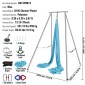 VEVOR Aerial Yoga Frame & Yoga Hammock, Professional Yoga Stand Swing ύψους 9,67 ποδιών, συνοδεύεται από εναέρια αιώρα 13,1 Yards, Μέγιστη χωρητικότητα φορτίου 551,15 lbs Εξέδρα γιόγκα για εσωτερικούς εξωτερικούς χώρους Aerial Yoga, μπλε