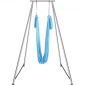 VEVOR Aerial Yoga Frame & Yoga Hammock, Professional Yoga Stand Swing ύψους 9,67 ποδιών, συνοδεύεται από εναέρια αιώρα 13,1 Yards, Μέγιστη χωρητικότητα φορτίου 551,15 lbs Εξέδρα γιόγκα για εσωτερικούς εξωτερικούς χώρους Aerial Yoga, μπλε