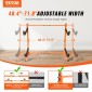 Βάση αποθήκευσης για καγιάκ VEVOR, βάση καγιάκ για 2 σανίδες κανόε καγιάκ, βαρέως τύπου ατσάλινο στήριγμα κρεμάστρας καγιάκ με ενισχυμένους βραχίονες και ρυθμιζόμενο πλάτος, μέγιστο φορτίο 175 LBS, για εσωτερικό εξωτερικό γκαράζ