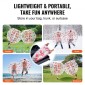 Φουσκωτή μπάλα προφυλακτήρα VEVOR 1-pack, 4FT/1,2M Body Sumo Zorb Balls για εφήβους και ενήλικες, πάχους 0,8mm PVC Human Hamster Bubble Balls για ομαδικό παιχνίδι σε εξωτερικό χώρο, παιχνίδια προφυλακτήρα Bopper για κήπο, αυλή, πάρκο