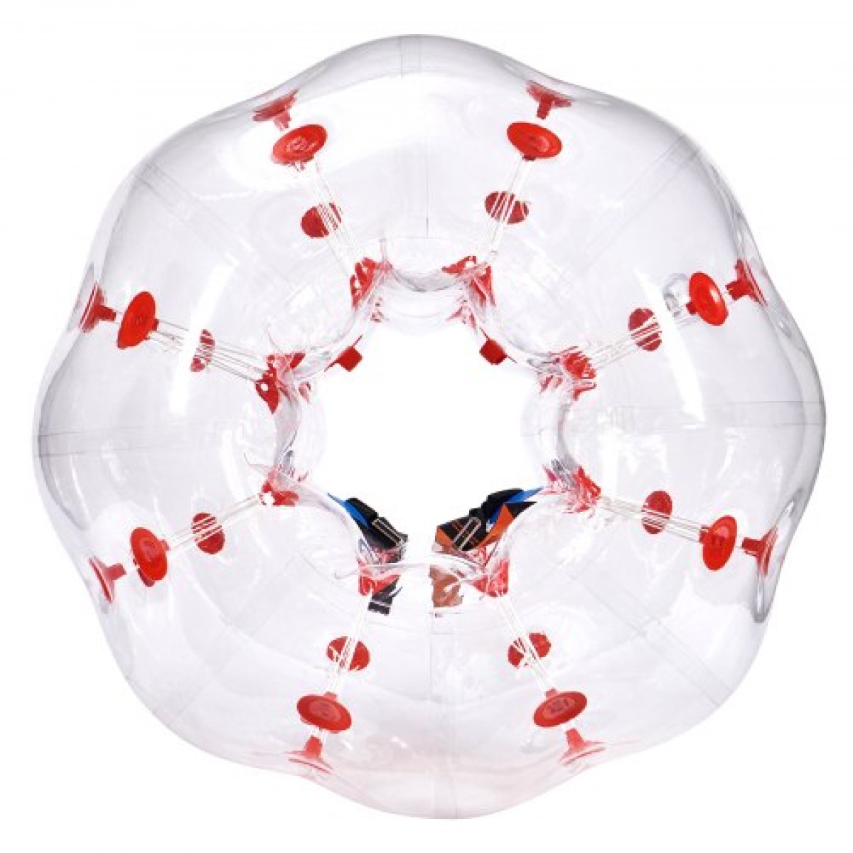 Φουσκωτή μπάλα προφυλακτήρα VEVOR 1-pack, 4FT/1,2M Body Sumo Zorb Balls για εφήβους και ενήλικες, πάχους 0,8mm PVC Human Hamster Bubble Balls για ομαδικό παιχνίδι σε εξωτερικό χώρο, παιχνίδια προφυλακτήρα Bopper για κήπο, αυλή, πάρκο