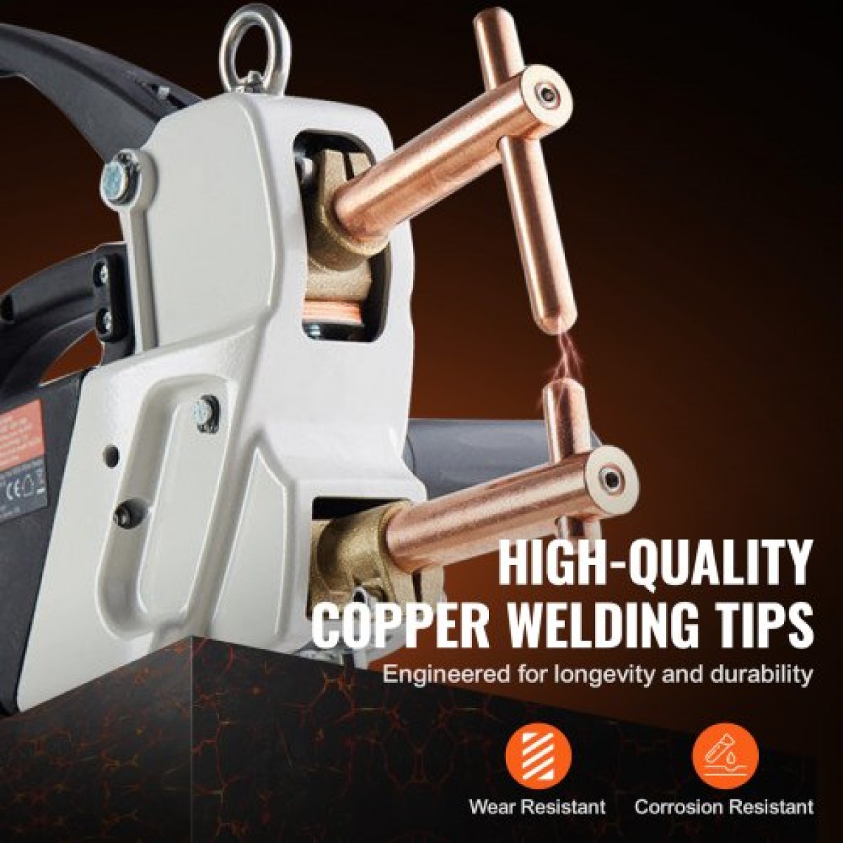 Φορητό VEVOR Spot Welder, 4mm Thick Spot Welder Welder with 8,1KVA Input Capacity, 4200A Ηλεκτρικό Μηχάνημα Συγκόλλησης Μεταλλικών Φύλλων Χειροκίνητο πιστόλι συγκόλλησης