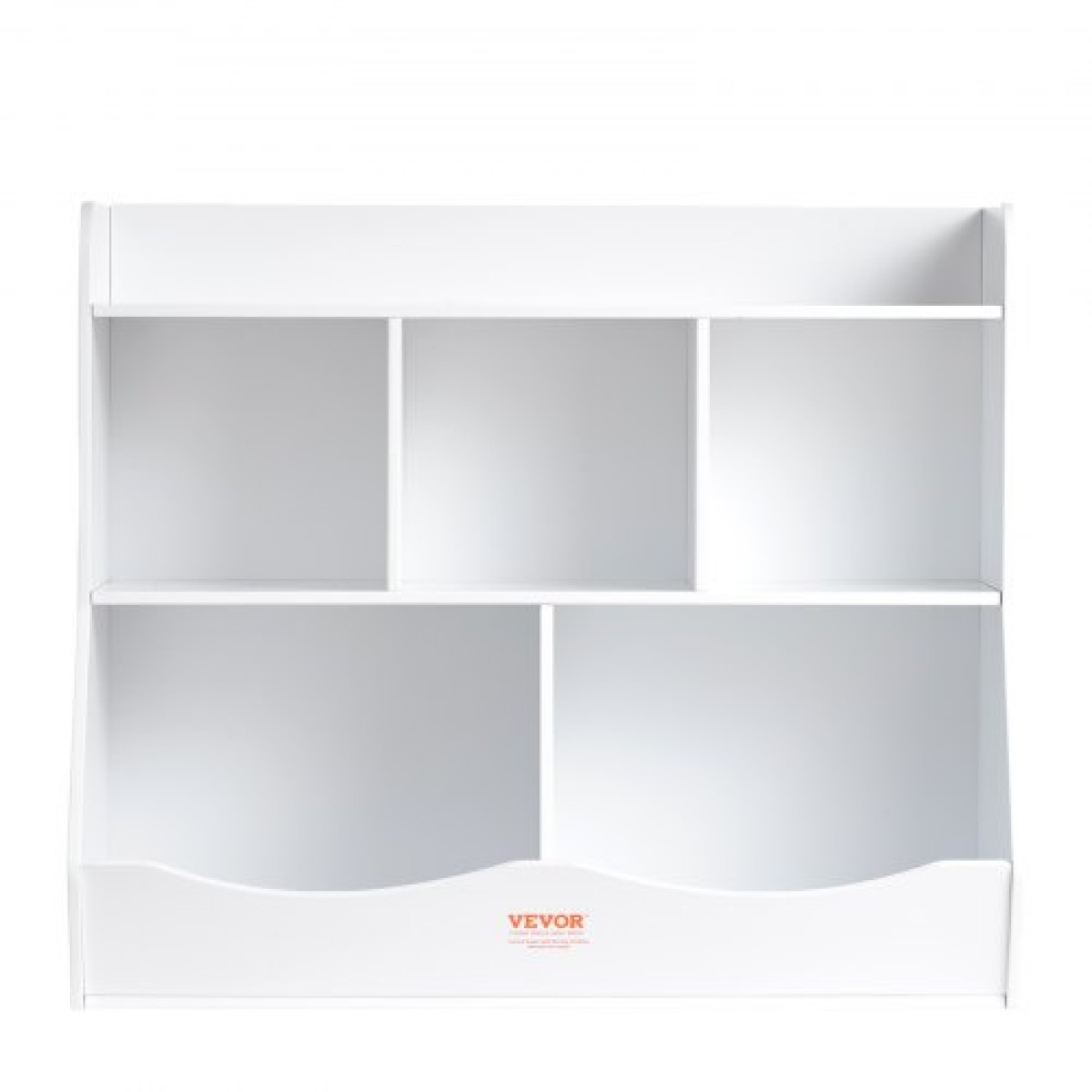 VEVOR Wood Kid Storage Cubby, Organizer αποθήκευσης παιχνιδιών με ράφι, 5-Cubby Ξύλινο ντουλάπι αποθήκευσης παιχνιδιών, Παιδικό ράφι παιχνιδιών βιβλίων για παιδικό δωμάτιο, Παιδικός χώρος, νηπιαγωγείο, νηπιαγωγείο, λευκό