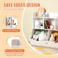 VEVOR Wood Kid Storage Cubby, Organizer αποθήκευσης παιχνιδιών με ράφι, 5-Cubby Ξύλινο ντουλάπι αποθήκευσης παιχνιδιών, Παιδικό ράφι παιχνιδιών βιβλίων για παιδικό δωμάτιο, Παιδικός χώρος, νηπιαγωγείο, νηπιαγωγείο, λευκό