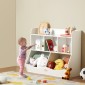 VEVOR Wood Kid Storage Cubby, Organizer αποθήκευσης παιχνιδιών με ράφι, 5-Cubby Ξύλινο ντουλάπι αποθήκευσης παιχνιδιών, Παιδικό ράφι παιχνιδιών βιβλίων για παιδικό δωμάτιο, Παιδικός χώρος, νηπιαγωγείο, νηπιαγωγείο, λευκό