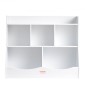 VEVOR Wood Kid Storage Cubby, Organizer αποθήκευσης παιχνιδιών με ράφι, 5-Cubby Ξύλινο ντουλάπι αποθήκευσης παιχνιδιών, Παιδικό ράφι παιχνιδιών βιβλίων για παιδικό δωμάτιο, Παιδικός χώρος, νηπιαγωγείο, νηπιαγωγείο, λευκό