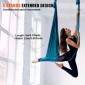 VEVOR Aerial Yoga Hammock & Swing, 5,5 Yards, Aerial Yoga Starter Kit με 100gsm Nylon Fabric, Full Rigging Hardware & Easy Set-up Guide, Antigravity Flying for All Levels Fitness Bodybuilding, Green
