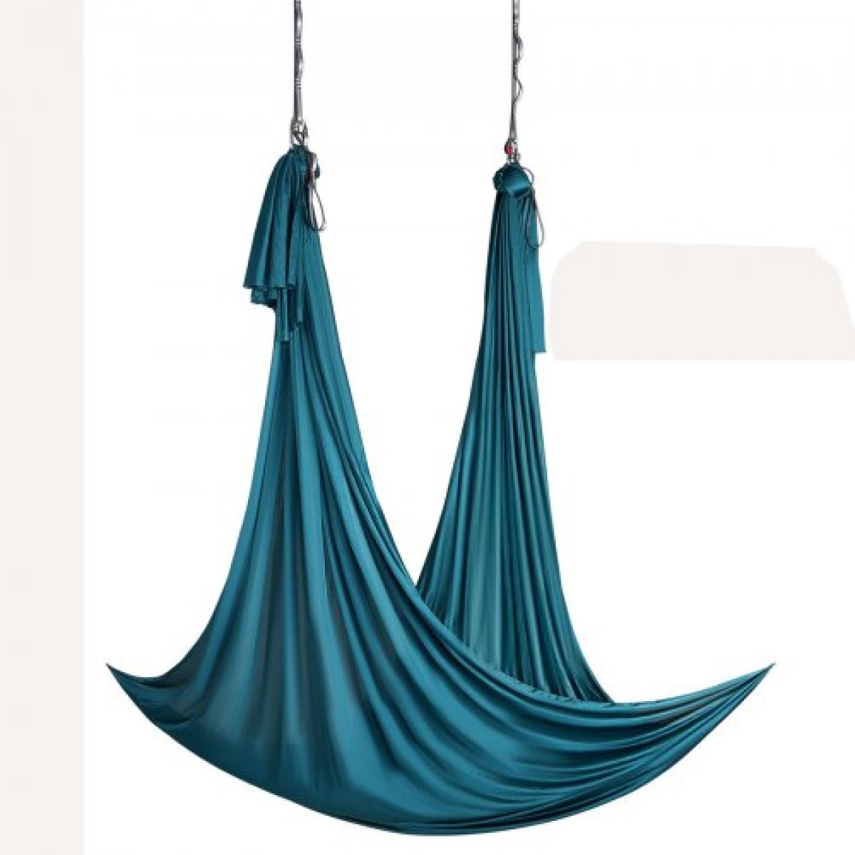 VEVOR Aerial Yoga Hammock & Swing, 5,5 Yards, Aerial Yoga Starter Kit με 100gsm Nylon Fabric, Full Rigging Hardware & Easy Set-up Guide, Antigravity Flying for All Levels Fitness Bodybuilding, Green
