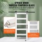 VEVOR Barn Door and Hardware Kit, 42" x 84" Ξύλινη και γυάλινη συρόμενη πόρτα αχυρώνα, ομαλά και αθόρυβα, κιτ αχυρώνας με οδηγό δαπέδου 8 σε 1 και λαβή πόρτας, πλάκα από ξύλο ελάτης και παγωμένο γυαλί