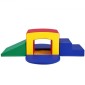 VEVOR Toddler Climbing Toys Indoor, 5 Piece Climb, Crawl and Tunnel Equipment Soft Play, Foam Climbing Toys, Kids Tunnel Maze με σκάλες και ράμπα, Εσωτερικός χώρος για παιδιά προσχολικής ηλικίας Εύκολος καθαρισμός (Ποικίλα)