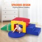 VEVOR Toddler Climbing Toys Indoor, 5 Piece Climb, Crawl and Tunnel Equipment Soft Play, Foam Climbing Toys, Kids Tunnel Maze με σκάλες και ράμπα, Εσωτερικός χώρος για παιδιά προσχολικής ηλικίας Εύκολος καθαρισμός (Ποικίλα)