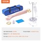VEVOR Phlebotomy Practice Kit, IV Venipuncture Intravenous Training Kit, High Simulation IV Practice Arm Kit with Carrying Bag, Practice and Perfect IV Skills, για φοιτητές Νοσηλευτές και επαγγελματίες
