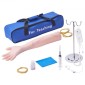 VEVOR Phlebotomy Practice Kit, IV Venipuncture Intravenous Training Kit, High Simulation IV Practice Arm Kit with Carrying Bag, Practice and Perfect IV Skills, για φοιτητές Νοσηλευτές και επαγγελματίες