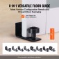 VEVOR Barn Door and Hardware Kit, 30" x 84" Ξύλινη και γυάλινη συρόμενη πόρτα αχυρώνα, ομαλά και αθόρυβα, κιτ αχυρώνας με οδηγό δαπέδου 8 σε 1 και λαβή πόρτας, πλάκα από ξύλο ελάτης και παγωμένο γυαλί
