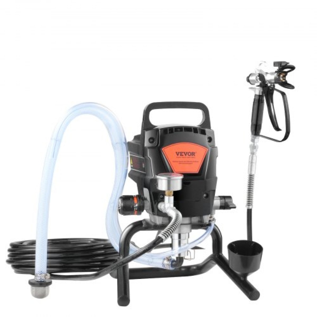 VEVOR Stand Airless Paint Sprayer, 950W 3000PSI High Efficiency Electric Airless Sprayer, Fine and ομοιόμορφο αποτέλεσμα βαφής, Φορητοί ψεκαστήρες χρωμάτων για έπιπλα και φράχτες εσωτερικού και εξωτερικού σπιτιού
